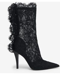 McQueen - Heron Lace Boot - Lyst