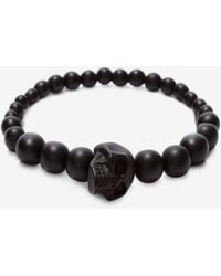 McQueen - Skull Bead Bracelet - Lyst