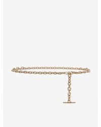 McQueen - T-Bar Chain Belt - Lyst