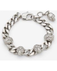 McQueen - Skull Chain Bracelet - Lyst