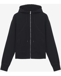 McQueen - Hooded Zip Through Sweatshirt - Lyst