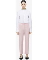 McQueen - Wool Mohair Cigarette Trousers - Lyst