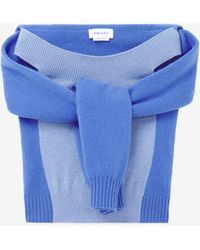 McQueen - Wool Cashmere Trompe-L'Œil Knit Top - Lyst