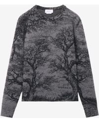 McQueen - Tree Of Life' Jacquard Jumper - Lyst