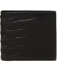 Alexander McQueen Brieftasche in Käfig-Optik - Schwarz