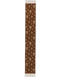 McQueen - Doubleface-Schal Mit Skull - Lyst