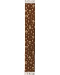 McQueen - Sciarpa Skull Double-Face - Lyst