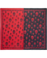 McQueen - Classic Skull Scarf - Lyst