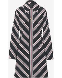 McQueen - Chevron Stripe Coat - Lyst