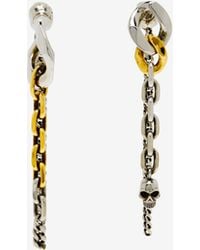McQueen - Dual Chain Earrings - Lyst