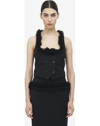 McQueen - Double-Breasted Waistcoat - Lyst