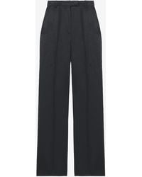 McQueen - High-Waisted Tailored Trousers - Lyst
