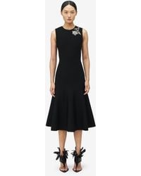 McQueen - Banshee Embroidery Knitted Dress - Lyst