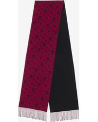McQueen - Sciarpa Skull Double-Face - Lyst
