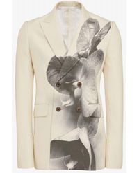 Alexander McQueen - Brown Orchid Double-breasted Jacket - Lyst
