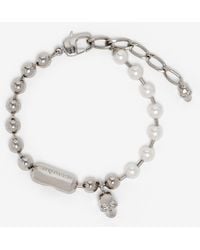 McQueen - Armband Mit Skull- Und Perlen-Details - Lyst