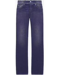 McQueen - Slashed Zip Bootcut Jeans - Lyst