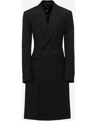 Alexander McQueen - Double-breasted Tailored Coat - Lyst