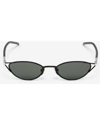 McQueen - T-Bar Sleek Cat-Eye Sunglasses - Lyst