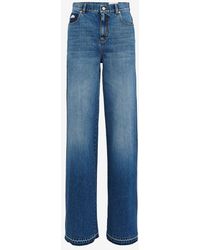 Alexander McQueen - Jean large taille haute - Lyst