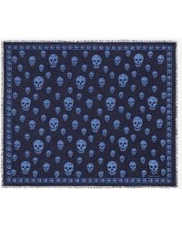 McQueen - Classic Skull Scarf - Lyst