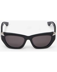Alexander McQueen - Black Punk Rivet Geometric Sunglasses - Lyst