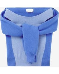McQueen - Wool Cashmere Trompe-L'Œil Knit Top - Lyst