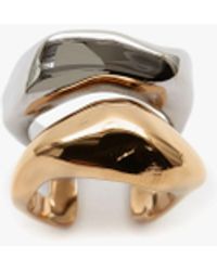 Damen Schmuck Ringe Alexander McQueen Verzierter Ring aus Messing in Mettallic 