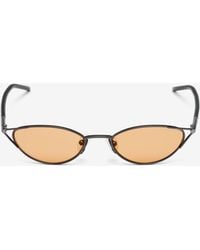 McQueen - T-Bar Sleek Cat-Eye Sunglasses - Lyst