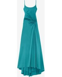 McQueen - Asymmetric Drape Evening Dress - Lyst