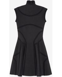 McQueen - Anatomical Lines Knit Mini Dress - Lyst