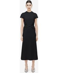 McQueen - Knot Waist Midi Dress - Lyst