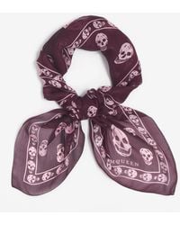 McQueen - Classic Skull Foulard - Lyst