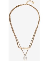 Alexander McQueen Multi Chain Necklace | Lyst