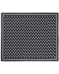Alexander McQueen Biker-Foulard mit Skulls - Schwarz