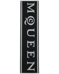 McQueen - Mcqueen Wool Jacquard Scarf - Lyst