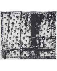Alexander McQueen - Klassischer foulard mit fold skull - Lyst