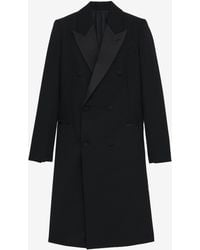 McQueen - Wool Felt Double-Breasted Coat - Lyst