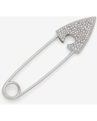 McQueen - Jewelled Arrow Safety Pin Brooch - Lyst