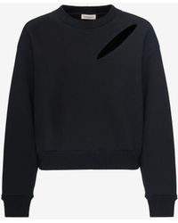 Alexander McQueen - Slashed Sweatshirt - Lyst