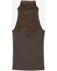 McQueen - Knit Feathers Top - Lyst