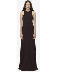 McQueen - Ärmelloses Langes Kleid - Lyst