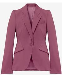 McQueen - Wool Single-Breasted Jacket - Lyst