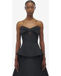 McQueen - Strapless Corset Top - Lyst