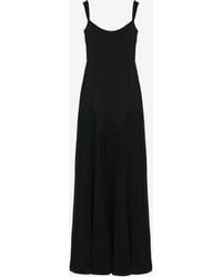 McQueen - Satin Maxi Dress - Lyst