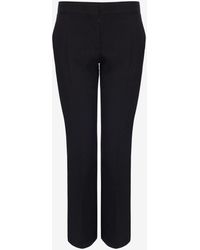 Alexander McQueen - Tapered Mid-rise Crepe Trousers - Lyst