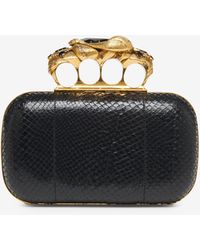 Alexander McQueen Brass Knuckles Clutch in Black Lyst