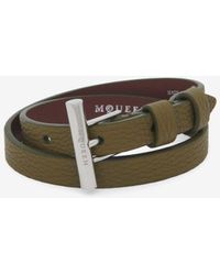 McQueen - Tバー ダブルラップ ブレスレット - Lyst