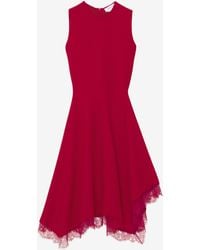 McQueen - Lace Trim A-Line Dress - Lyst