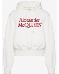 Alexander McQueen - Sweat-shirt à capuche à logo brodé - Lyst